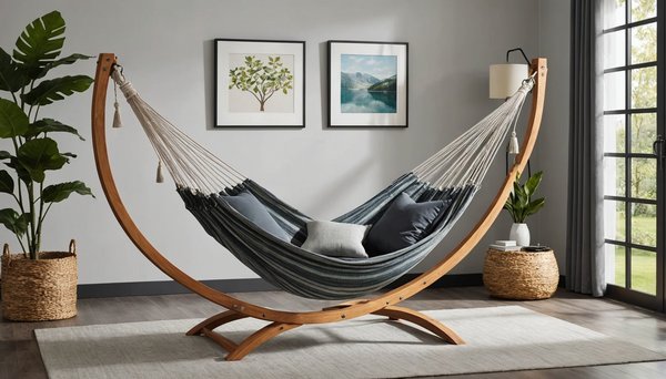 Équilibrez confort et style avec nos hamacs sur pied à la maison